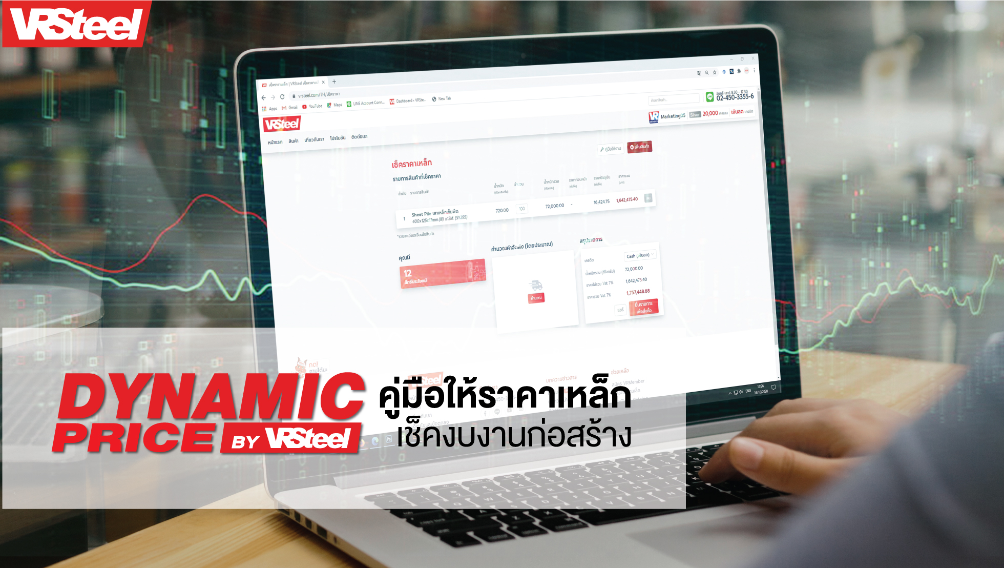 Dynamic Price คู่มือให้ราคาเหล็ก เช็คงบงานก่อสร้าง